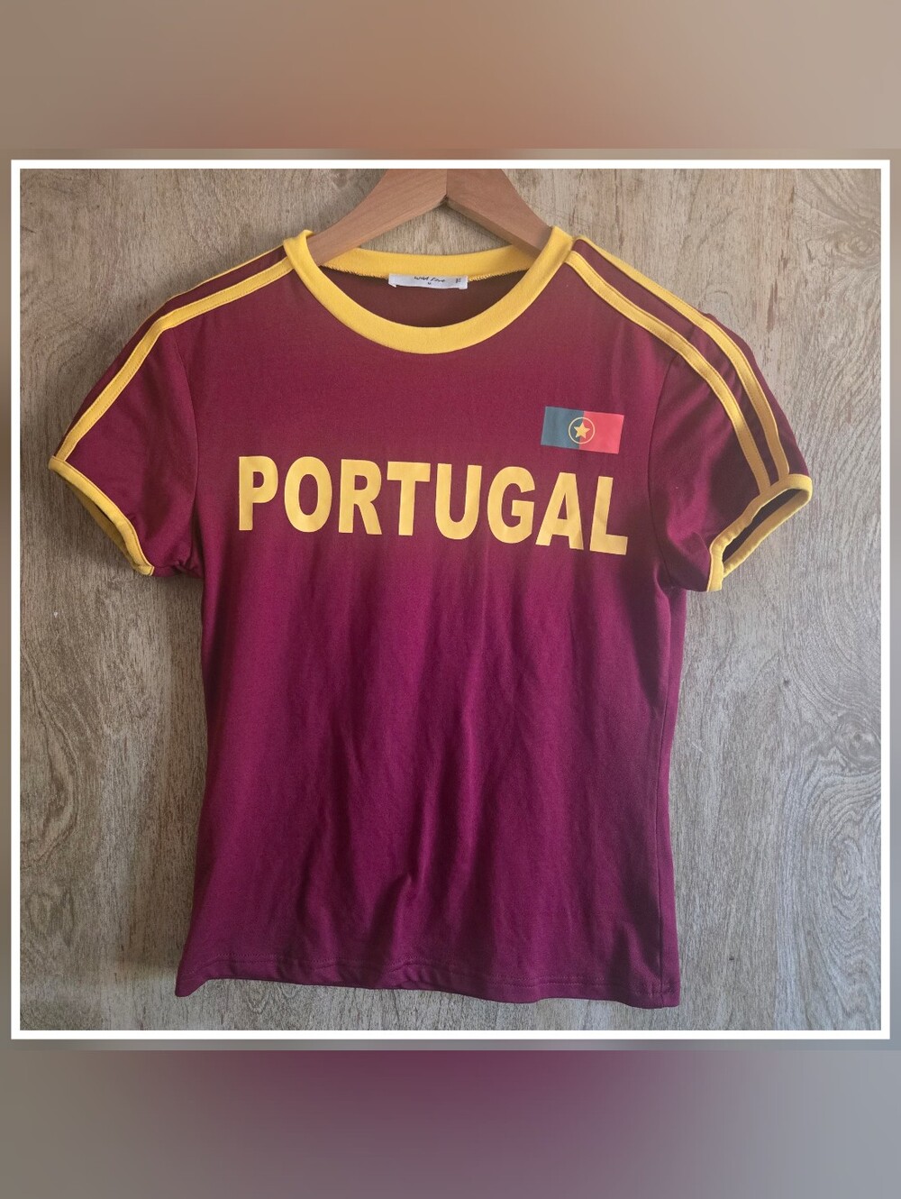 Wild Love Y2K Portugal Ringer Tee
